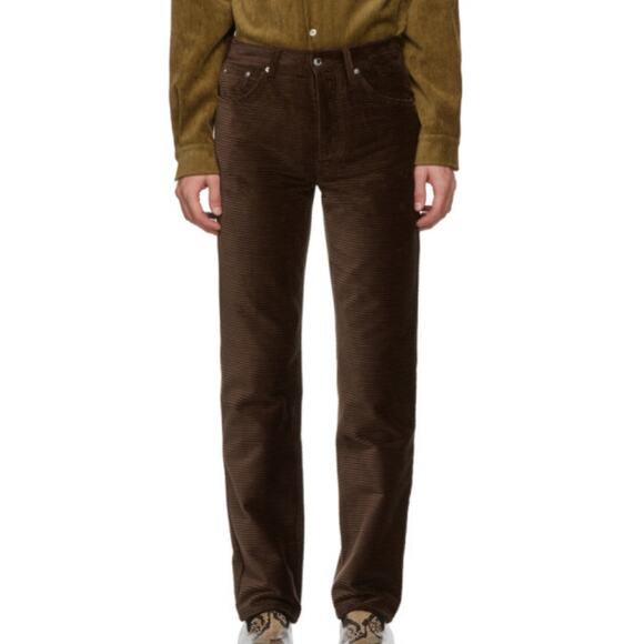 SÉFR Mike Cotton-corduroy Trousers In Brown - Picture 1 of 7